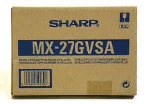 Девелопер комплект 3 цвета голубой (cyan) пурпурный (magenta) желтый (yellow) Sharp MX-27GVSA