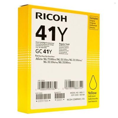 Картридж гелевый тип GC 41Y желтый (yellow) [405764] для Ricoh Aficio 3110DN/ 3110DNw/ 3100SNw/ 3110SFNw/ 7100DN
