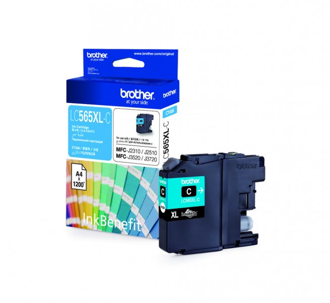 Чернила голубой (cyan) Brother LC-565XLC для MFCJ2310/2510/3520/3724