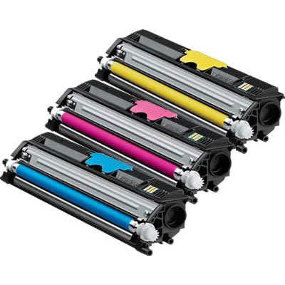 Комплект тонеров (CMY) желтый, пурпурный, голубой Konica Minolta A0V30NH для magicolor 1600W