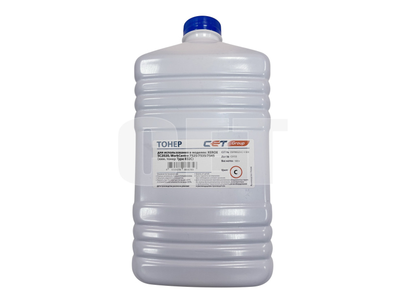 Тонер (Type 832, CPT) для XEROX SC2020 (Japan) Cyan, 500г/бут, (унив.), OSP08323-C-1-500
