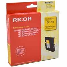 Картридж гелевый тип GC-21Y желтый (yellow) [405535] для Ricoh GX 3000S/ 3000SF/ 3050SFN/ 2500/ 3000/ 3050N/ 5050N/ 7000