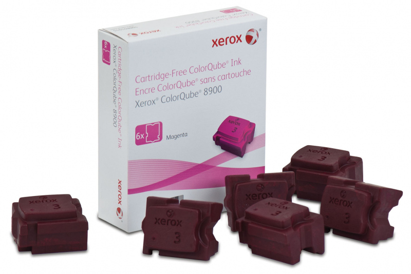 Чернила твердые пурпурный (magenta) XEROX 108R01023 для ColorQube 8900