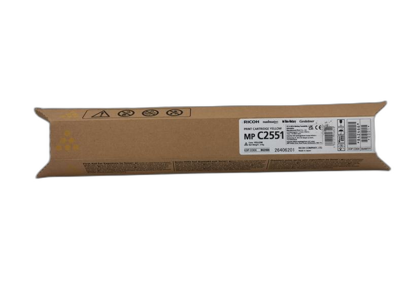 Тонер-картридж тип MP C2551 желтый (yellow) [842466] для Ricoh Aficio MP C2050/ C2550/ C2051/ C2551