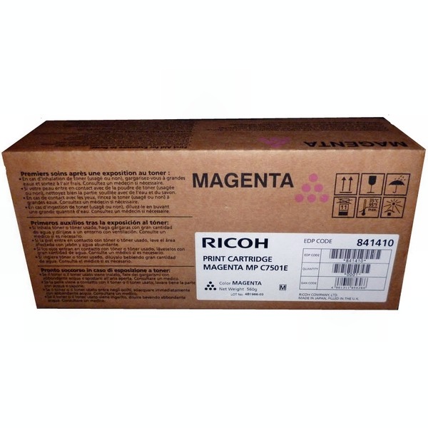 Тонер-картридж тип MPC7501E пурпурный (magenta) [841410] для Ricoh