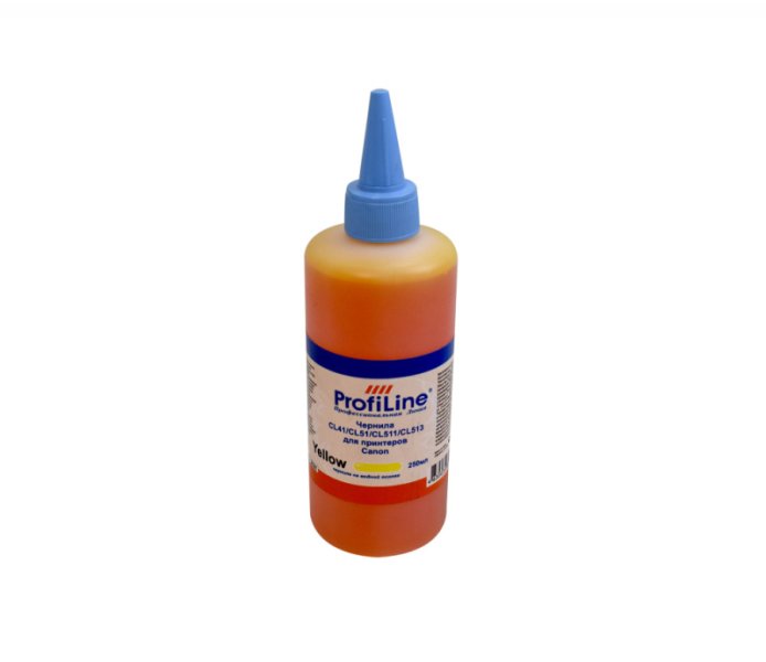 Чернила CL 41/CL 51/CL 513 на водной основе Yellow 250 мл ProfiLine (PL_INK_CL-41_Y_250ml)