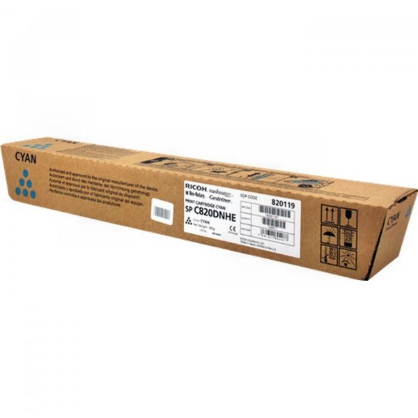 Принт-картридж тип SPC820DNHE голубой (cyan) [820119] для Ricoh Aficio SP C820DN/ C821DN