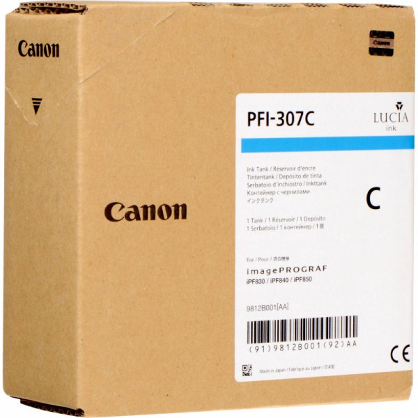 Картридж голубой (cyan) Canon 9812B001 Cartridge PFI-307 C