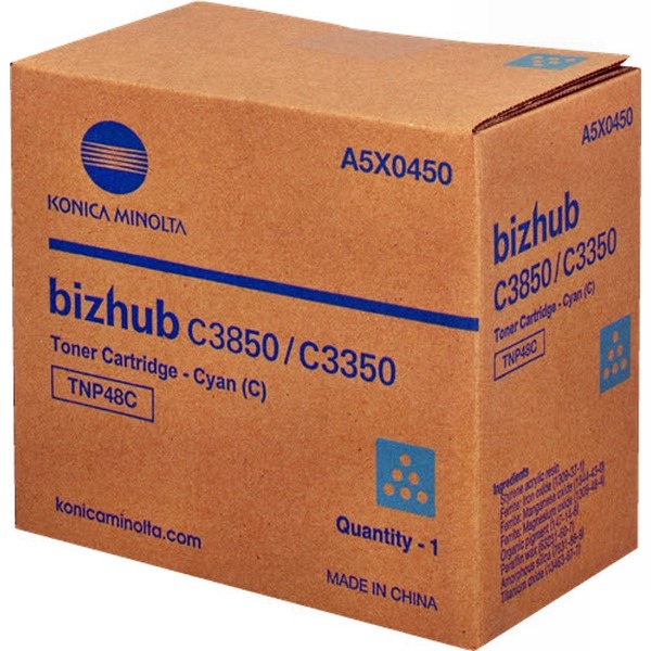 Тонер голубой(cyan) Konica Minolta TNP-48C для bizhub C3350/bizhub C3850