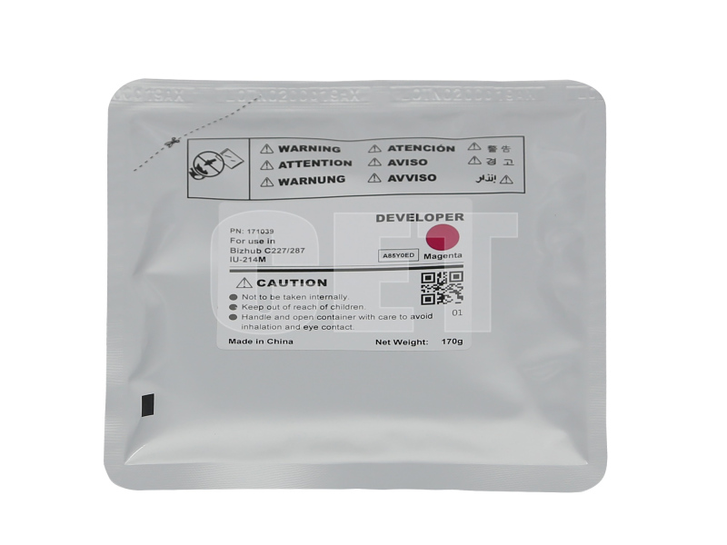 Девелопер IU-214M для KONICA MINOLTA Bizhub C227/C287 (CET) Magenta, 170г, 90000 стр., CET171039