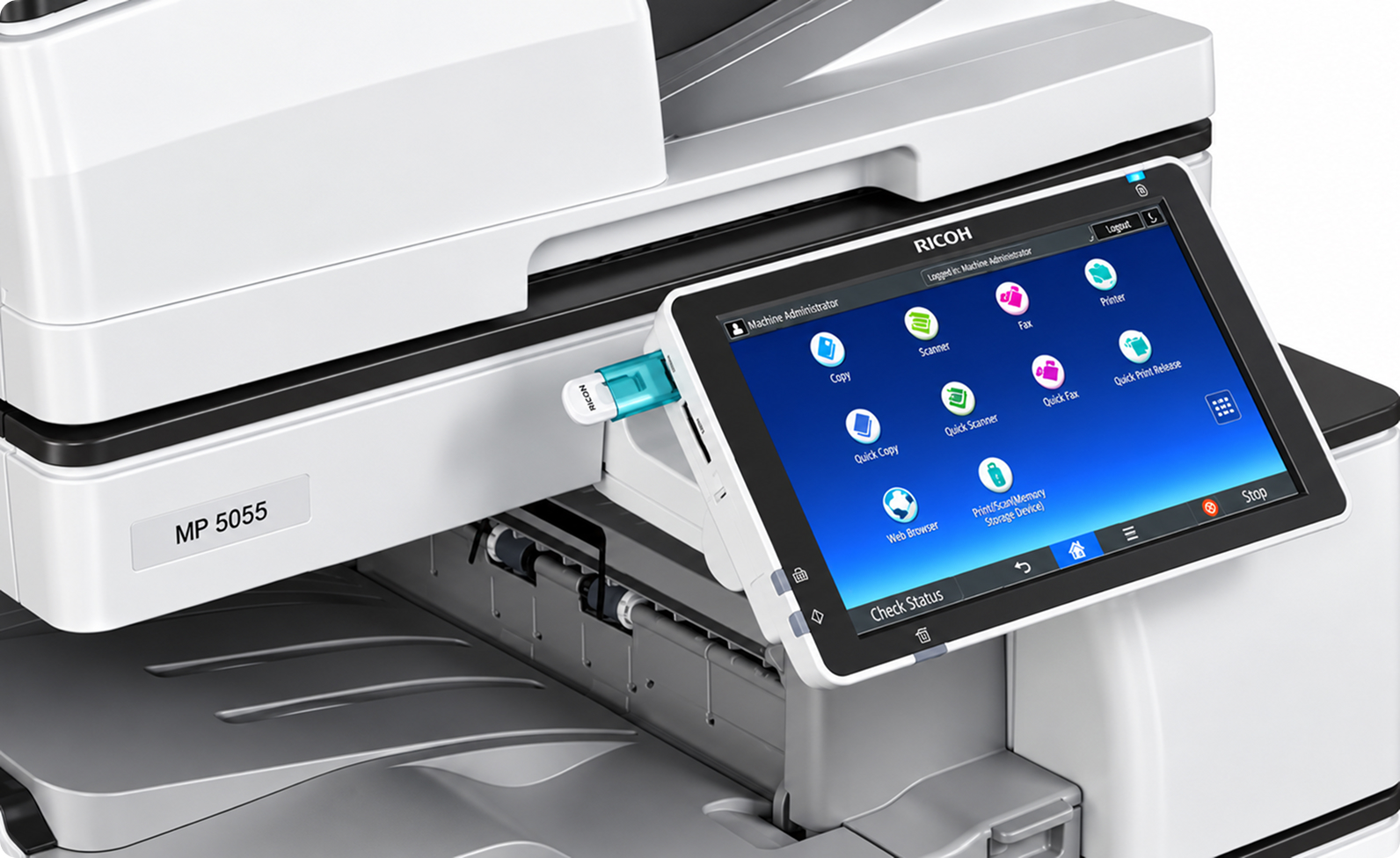 Сенсорная панель и мобильные функции RICOH MP 5055SP