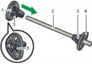 404834 Держатели рулона тип M23 для Ricoh