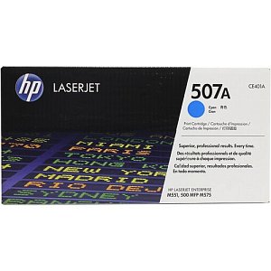 Тонер-картридж голубой (cyan) HP 507A для HP LaserJet Pro M570