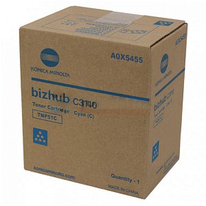 Тонер голубой(cyan) Konica Minolta TNP-51C для bizhub C3110