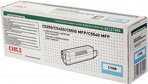 Тонер-картридж голубой(cyan) OKI 42127494