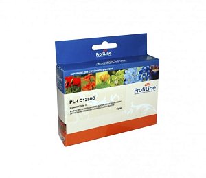 Струйный картридж LC1280XLC с чернилами на водной основе Cyan ProfiLine (PL_LC1280XLC_C)