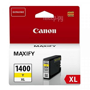 Картридж желтый (yellow) Canon PGI-1400XL Y для MAXIFY МВ2040/МВ2340
