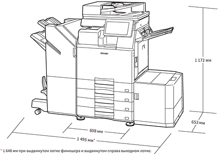 Размеры Sharp BP-71C45